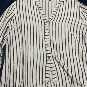 Striped Button-Up blouse